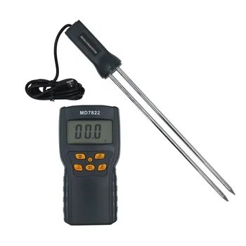 

New arrival MD7822 LCD Display Digital Grain Moisture Test Meter Humidity Temperature Tester Wheat Corn Rice 20%off