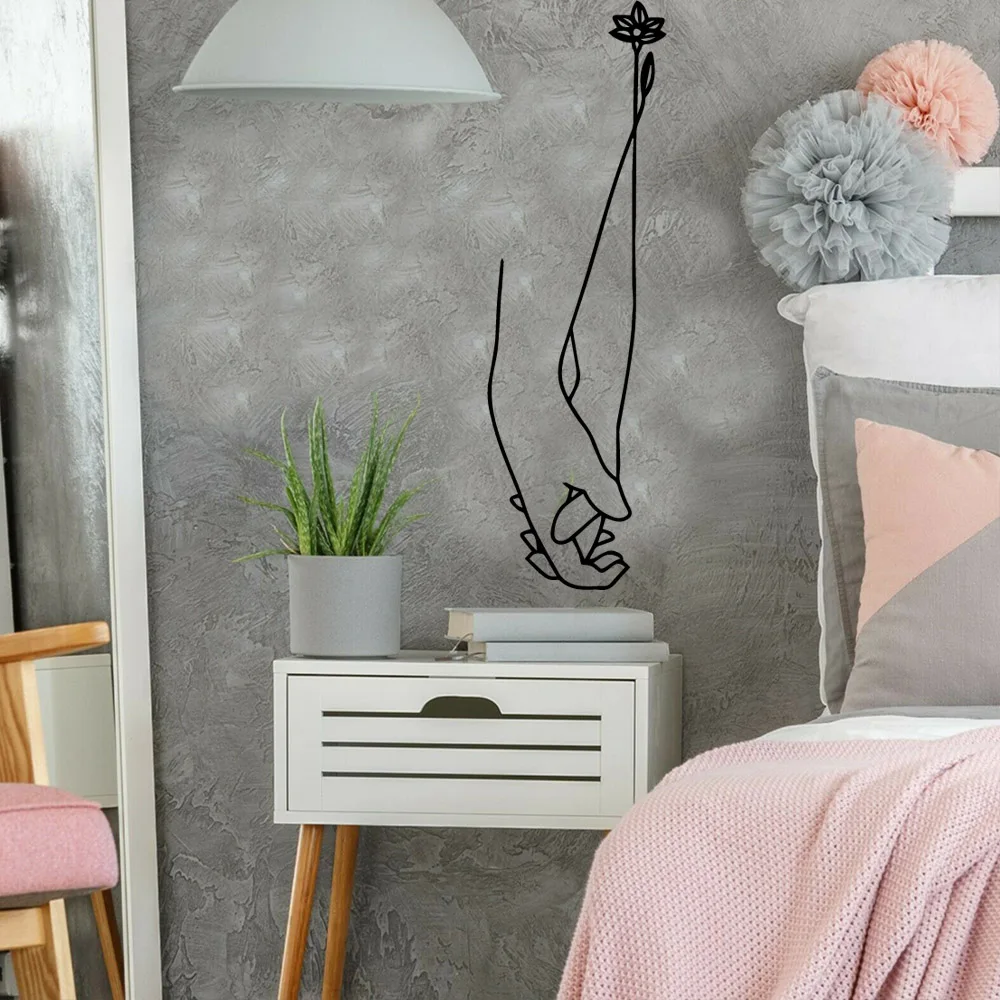 

Pretty hand Self Adhesive Vinyl Waterproof Wall Decal For Kids Rooms Diy Home Decoration Removable Decor Wall Decals