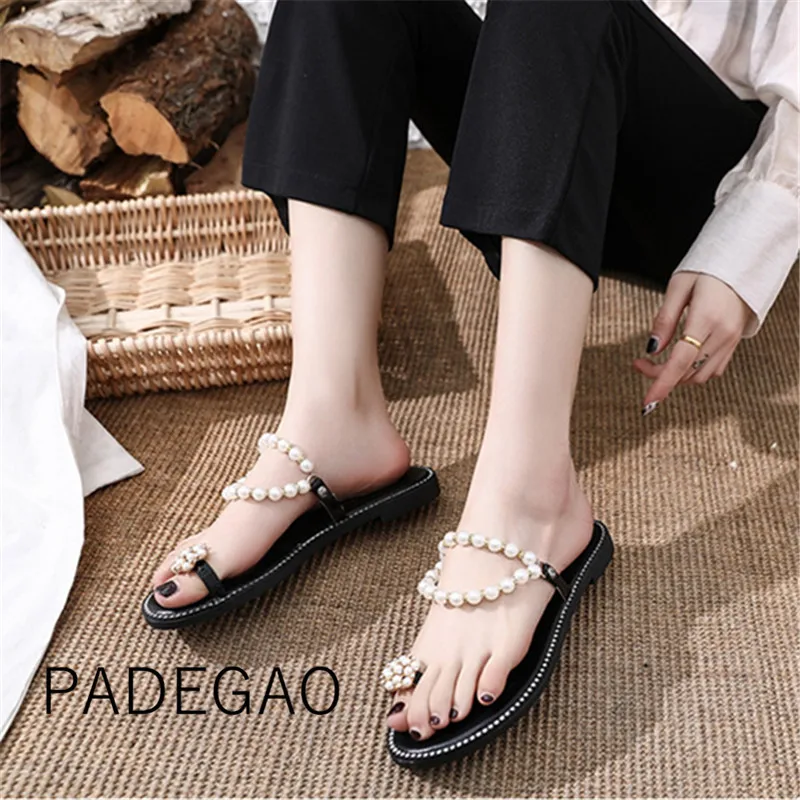 

Shoes Woman Sandalie 2019 Beach Summer Crystal Chic Fashion Korean Womens Shoes Luxury Flat Shoes Women