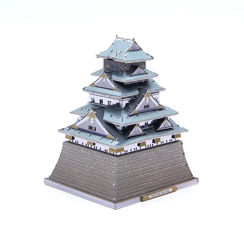 

Microworld Osaka Castle Japan 3D Metal Puzzle Building Assemble Model Kits DIY Jigsaw Toys Home Decor Adult Collectibles Gifts
