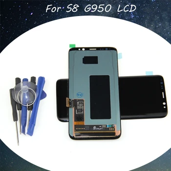 

for Samsung Galaxy S8 LCD Display Touch Screen Digitizer Assembly for Galaxy S8 G950 G950F Repair Spare Parts