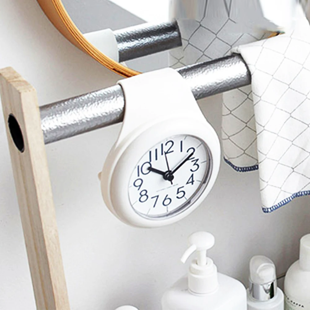 Новые красочные кухонные настенные часы для ванной водонепроницаемый тихий душ подвесной декор настенные часы с присосками украшения дома
