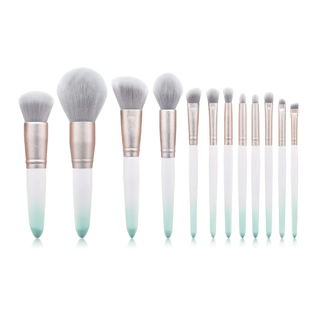 

12 Pcs Professional Makeup Brushes Set Foundation Powder Eyeshadow Eyeliner Eyebrow Lip Brushes Beauty Makeup Cosmetic Tools Kit