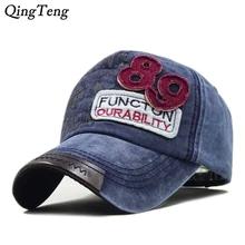 Мытая джинсовая кепка Snapback s Мужская Женская хлопковая бейсболка Мужская шляпа буквы-наклейки хип-хоп кости Кепка-унисекс Homme