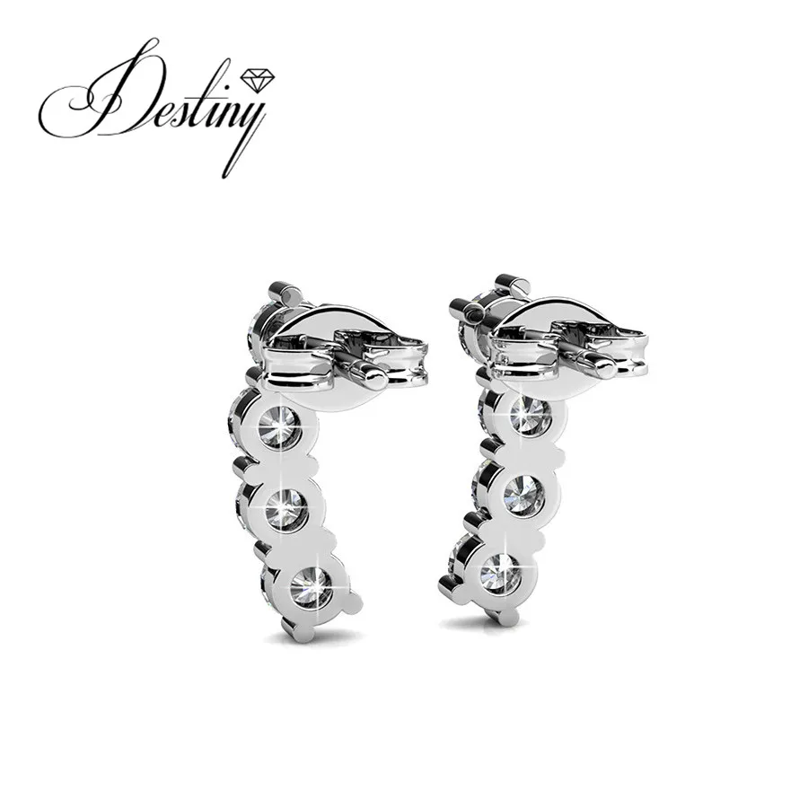 Destiny Jewellery 2018 серьги мода длинные для женщин украшен стразами от Сваровски