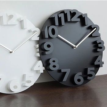 

Simple Number Marble Wall Saatk Creative Modern Mute Deco Salon Nixie Watch Decoration Kitchen Saat Home Decoration W51043