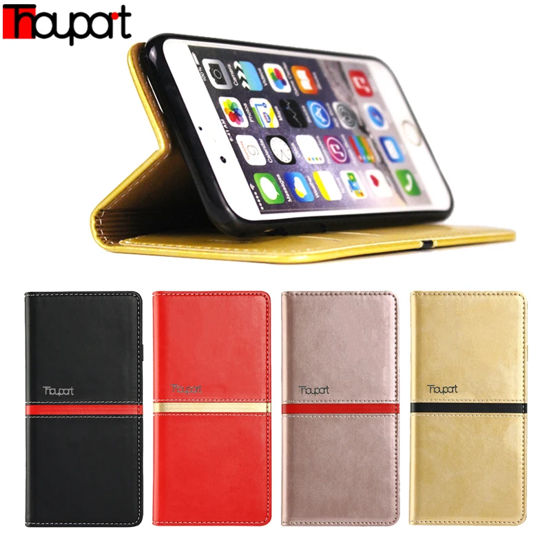 Thouport кожаный чехол для Apple iPhone 6s iphone6 книжный стиль флип 6 силиконовая оболочка