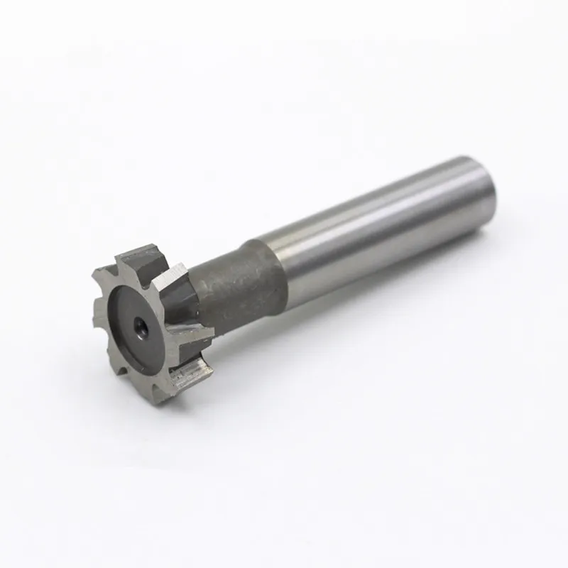 1PCS T Slot Cutter End Mill HSS AL 12mm Cutting 8 Flute 10mm Shank 60mm Lengthin Milling Cutter