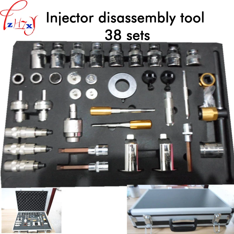 

Common rail injector disassembly of 38 sets of electronic control fuel injection pump decomposition demolition pump tool set