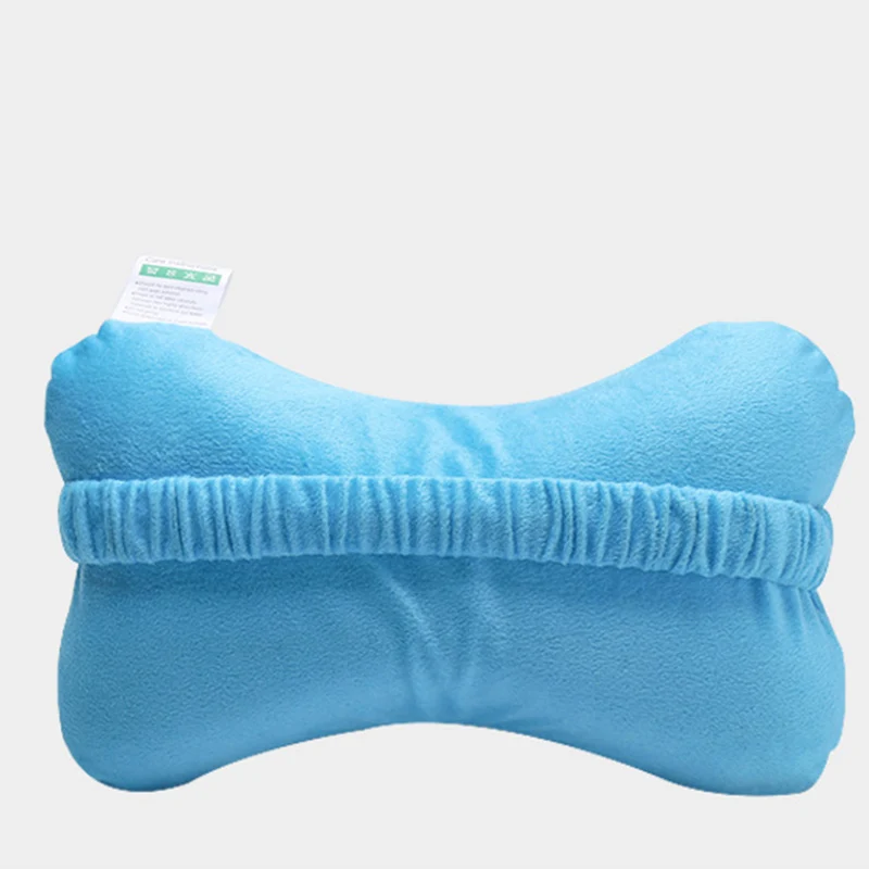 В форме арахиса подушечка из натурального латекса вентилируемые отверстия массажные подушки для автомобиля и сна натуральные резиновые ортопедические подушки для взрослых - Цвет: Blue