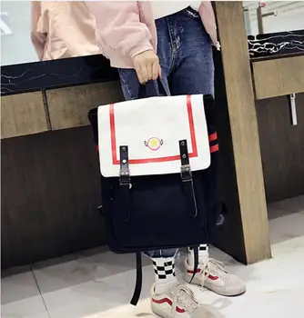 

1 piece sailor moon wing Cosplay Anime Cardcaptor Sakura Card captor Sakura schoolbag double belt Buckle backpack bag