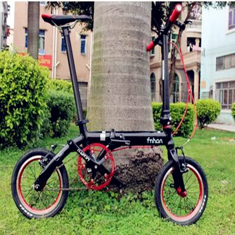 2019 NEWEST!!!FNHON 14 INCH Popular Folding Convenient Travel Bicycle Mini Modified Bike Ultra Light Frame