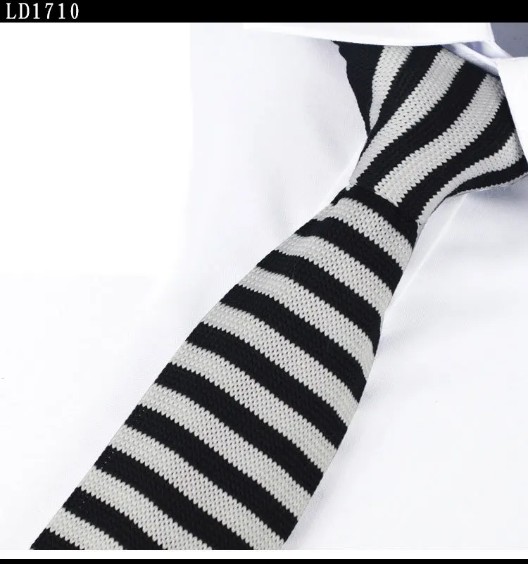 New Arrive Men's Knitting polyester woven ties Classic Neckties Fashion Plaid Mans Tie for wedding