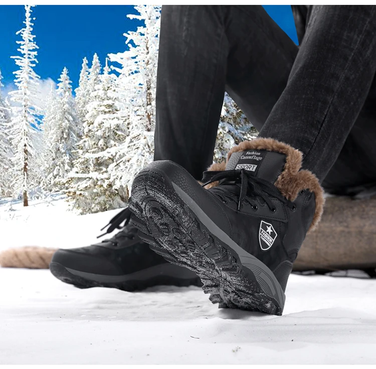 MIXIDELAI/Новинка года; мужские ботинки; зимние уличные кроссовки; мужские зимние ботинки; водонепроницаемые теплые плюшевые ботинки; Зимние ботильоны; большие размеры 39-46