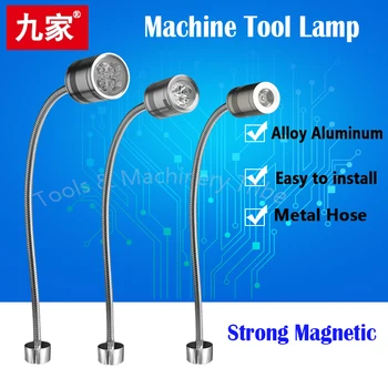 

Led Machine Light Small Machine Working Lamps Metal Hose Freely Bend Lamps 12V/24V/220V High Brightness For Machining Center