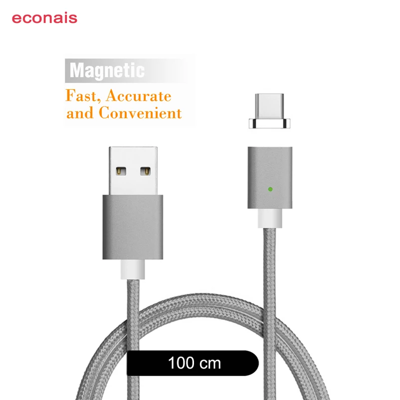 

CANDYEIC Magnetic Cable For Xiaomi 8Lite 8 8SE USB Type-C Charger Magnetic Wire For Xiaomi Max/2/3 Magnet Fast Charging Cable