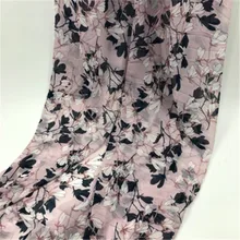 Шифоновая ткань с принтом рами шифоновая рубашка Старинное платье весна/лето Модная одежда GH012