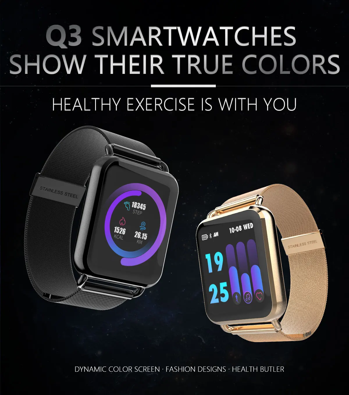 

Hot! Multi Strap Riding Watch Wrist Sport Armband Step App Bracelet Andriod Ios Smart Watch with Blood Pressure Oxygen Heartbeat