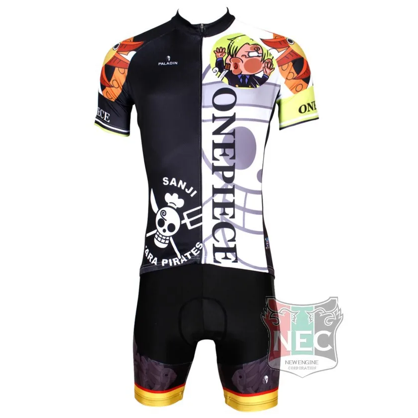406 Sanji ONE PIECE SERIAL Men's Short Sleeve Cycling Kit Bike ciclo