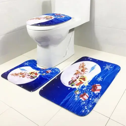 3 шт. Нескользящие коврики для ванной 2 вида|toilet rug set|mat toilettoilet carpet sets |