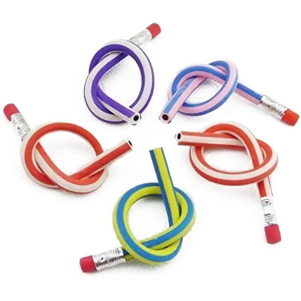 

50 Soft Flexible Bendy Pencils Kids Children School Fun Equipment-SCLL