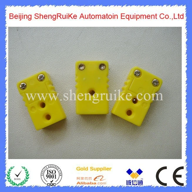 

Yellow Color Male Miniature Thermocouple Connector K