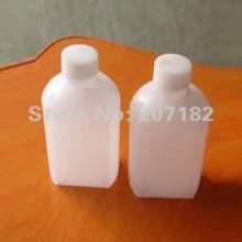 100 компл./лот) 100 мл ПЭТ полупрозрачная Квадратная бутылка, бутылка образца, бутылка жидкости, пластиковая бутылка