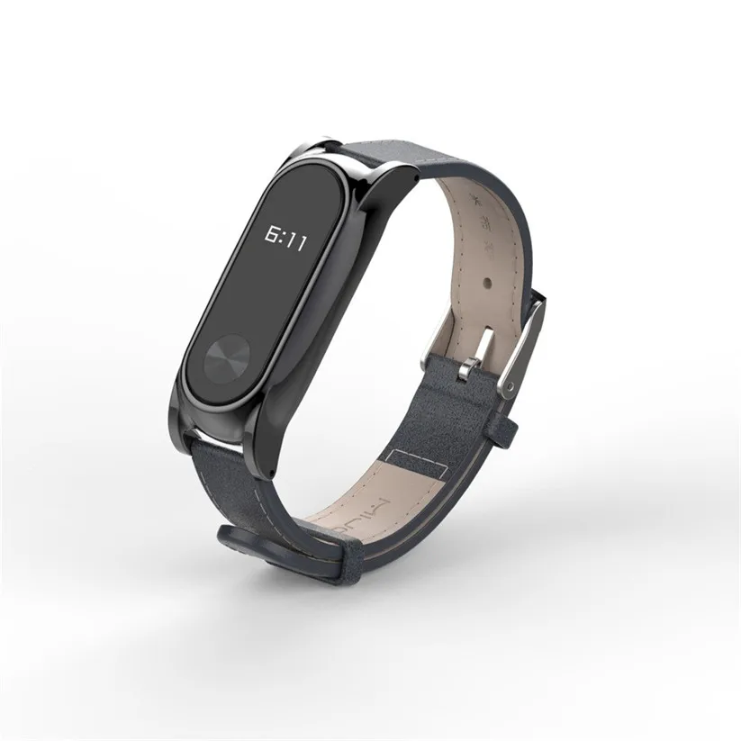 Браслет carprie Mijoas новые модные кожаные Смарт наручные часы ремешок для Xiaomi Miband 2