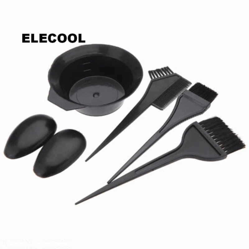 ELECOOL 1 set Black Hair Color Tools Hairdressing Coloring Brushes Comb