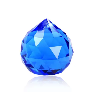 

New Arrival Blue 10pcs/lot 30mm Crystal Chandelier Prisms Parts For Wedding Home Decoration