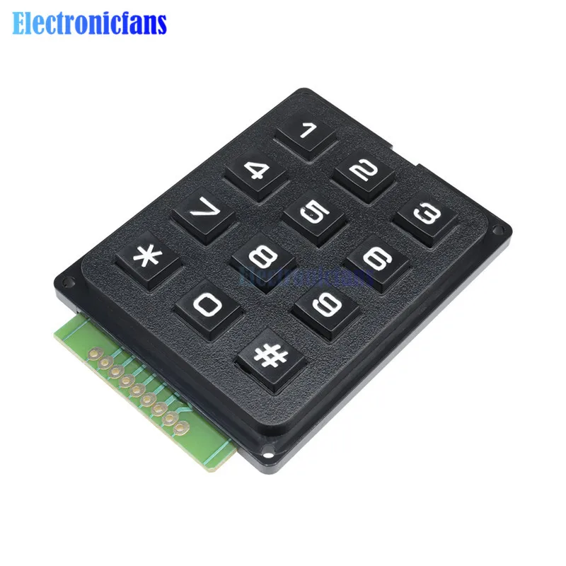 12 Ключ Мембранный переключатель клавиатуры 4x3 матричный модуль клавиатуры мембранный переключатель клавиатуры для Arduino
