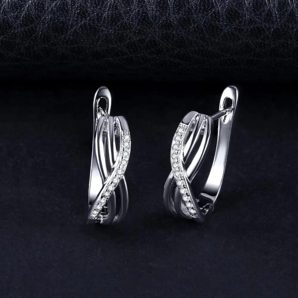 Одежда высшего качества Серьги клип стерлингового серебра 925 Бесконечность ювелирные изделия свадебный подарок для Новинки ; женская обувь