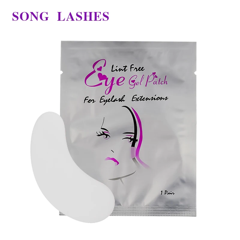 SONG LASHES 3D супер тонкие и мягкие безворсовые гидрогелевые накладные ресницы для наращивания ресниц 2 г за пару - Цвет: slivery 2