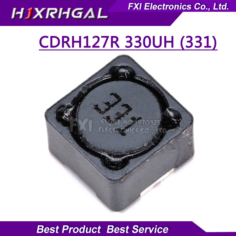 10 шт. CD127 CDRH127R 12x12x7 мм 330uH 331 экранированная Катушка Индуктивности SMD адаптера