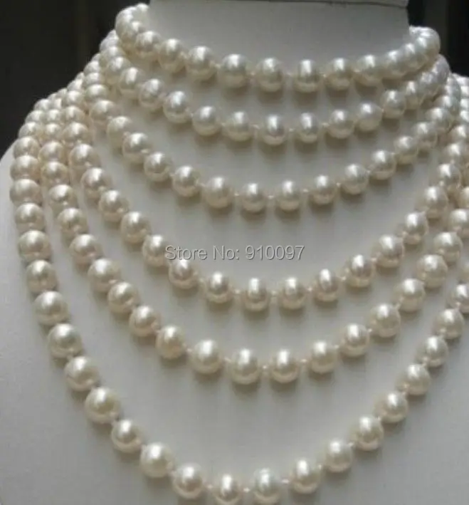 

LHX54013>>>>BEAUTIFUL 100 INCH 8-9MM WHITE AKOYA PEARL NECKLACE AAA
