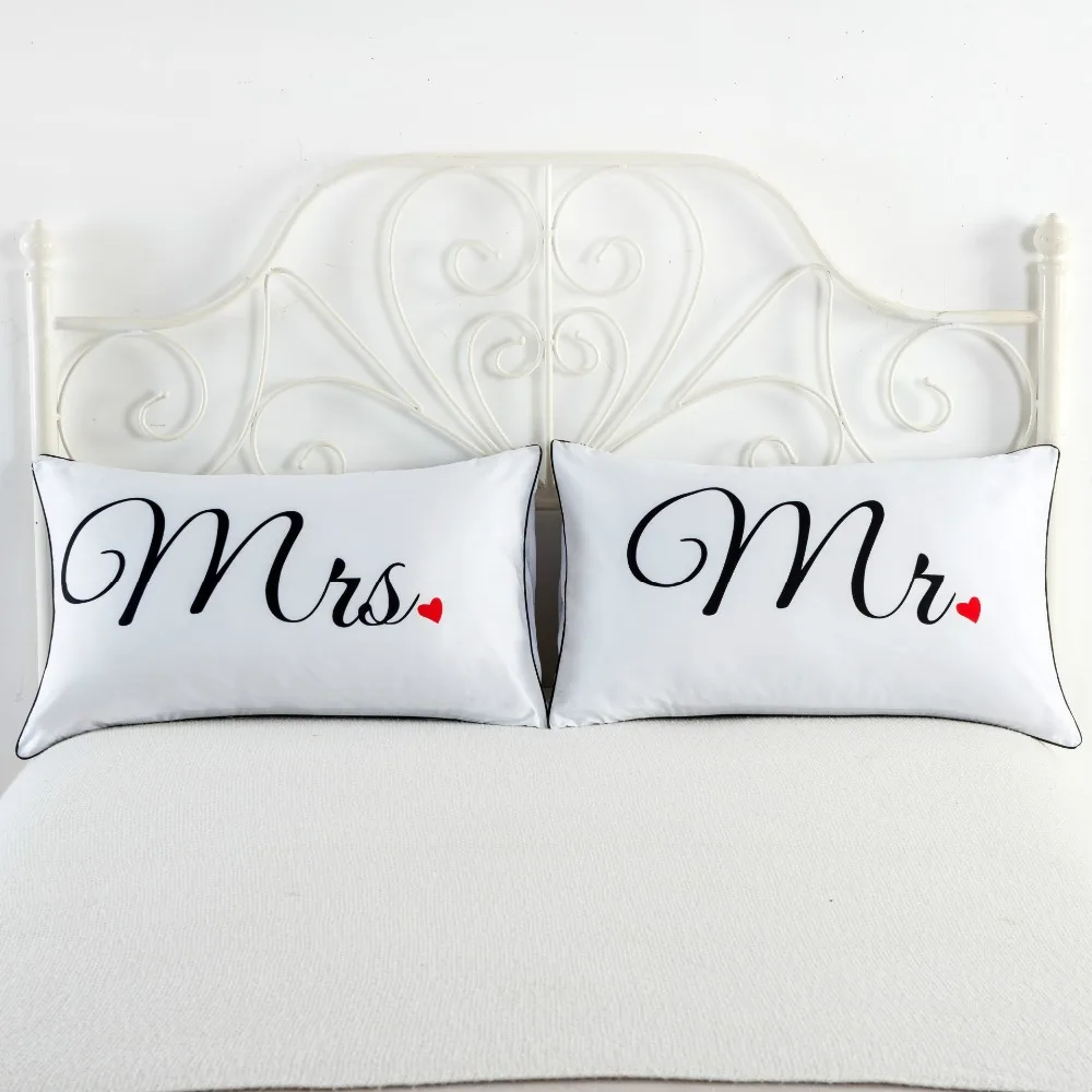 L243-KAYIYO Pillow Cases Couple Pillowcases Bedding Pillow Case Lover Personalized Pillow Cover For Anniversary Wedding Gift (6)