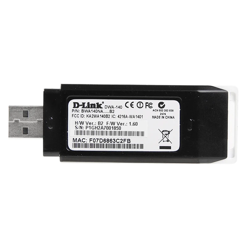  Mini 300Mbps USB WiFi adapter D-Link DWA-140 Wireless-N Wifi Lan Dongle Network Card 802.11 n USB Wlan for Desktop Laptop PC 