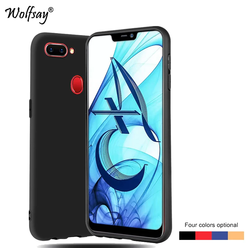 Для OPPO A5 чехол Роскошный тонкий мягкий ТПУ резиновый силиконовый матовый