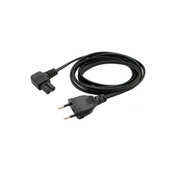 

2PCS 1M EU Plug Power Cord 2Pin Tail Bend Power Cord EU TO C8 Left Turn right angle 90 degrees