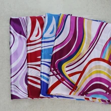 Большие круги, геометрический дизайн, мягкая ткань, детская танцевальная Костюмы атласная ткань