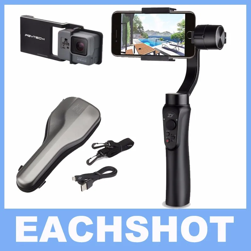 Zhiyun Smooth Q 3 Axis Handheld Gimbal Portable Stabilizer for iPhone 7 6 6s Smooth Plate