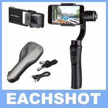 Zhiyun гладкой Q 3 оси ручной карданный Портативный стабилизатор для iPhone 7 6 6S + гладкой костюм пластины для Gopro Hero 5 4 3 4 цвета