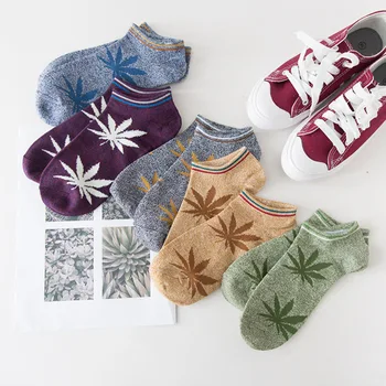 

Peonfly Original Old Restore Ancient Ways Maple Leaves Happy Funny Socks men Man Socks Hemp Full Cotton Motion Socks