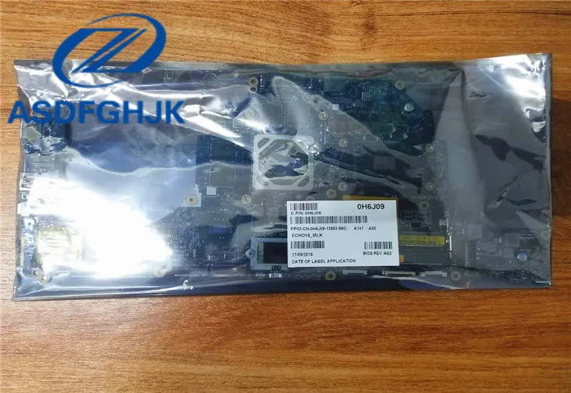 Материнская плата для ноутбука H6J09 0H6J09 CN Dell Alienware 17 R3 материнская AAP11 LA C911P DDR4 I7 6820HK