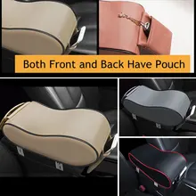 Vehemo PU кожаный подлокотник коробка авто подлокотник Подлокотник наволочка Универсальное Украшение Подушка подлокотник накладки на коробку