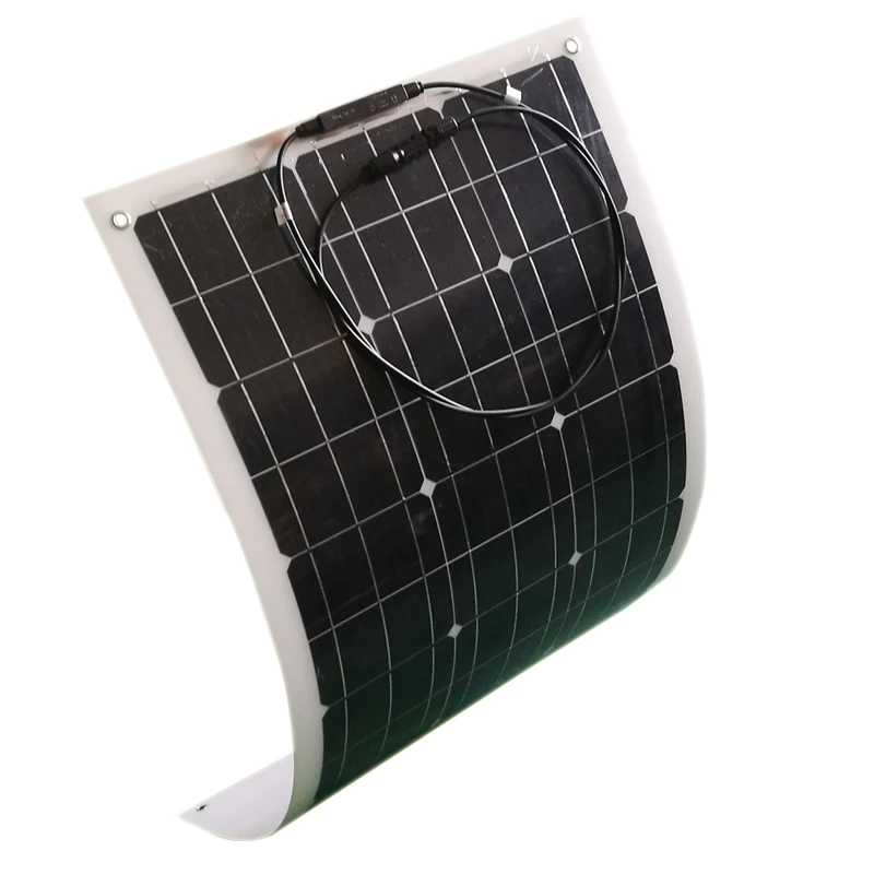 Гибкая солнечная панель 12 в 80 Вт солнечное зарядное устройство Солнечное зарядное устройство для телефона морская яхта Лодка Караван автомобиль кемпинг водонепроницаемый