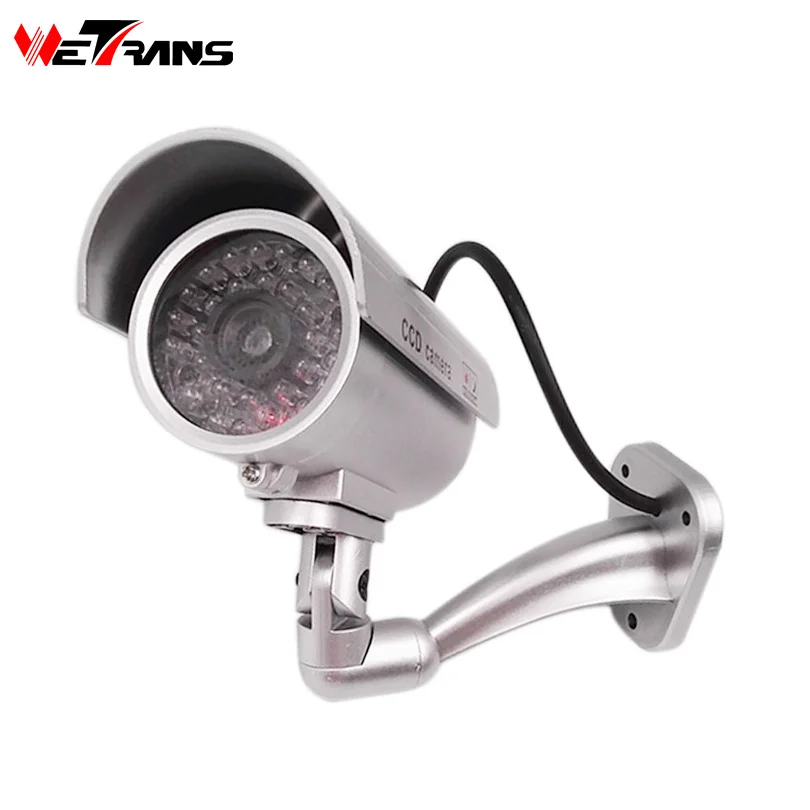 

Wetrans Dummy Camera LED Light Fake Bullet Camera CCTV Video Security Home Simulation Video Surveillance Waterproof Outdoor