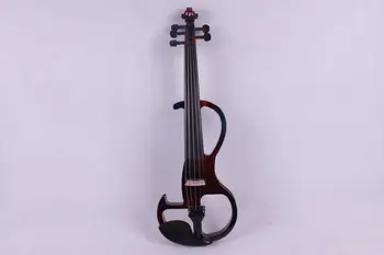 

4/4 Electric Violin 5 string Shape WOOD maple neck yinfente bridge bow case