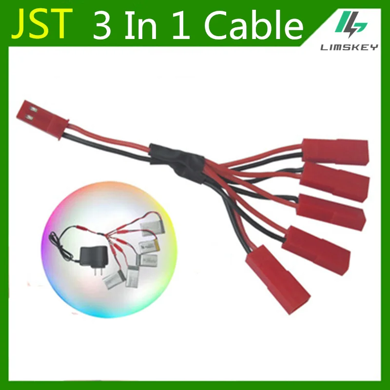 

5-in-1 Lipo Battery Charging Cable JST plug 5 in 1 Charger cable For MJXRC X400 X500 X800 Udi U815A U818A U819A rc toy