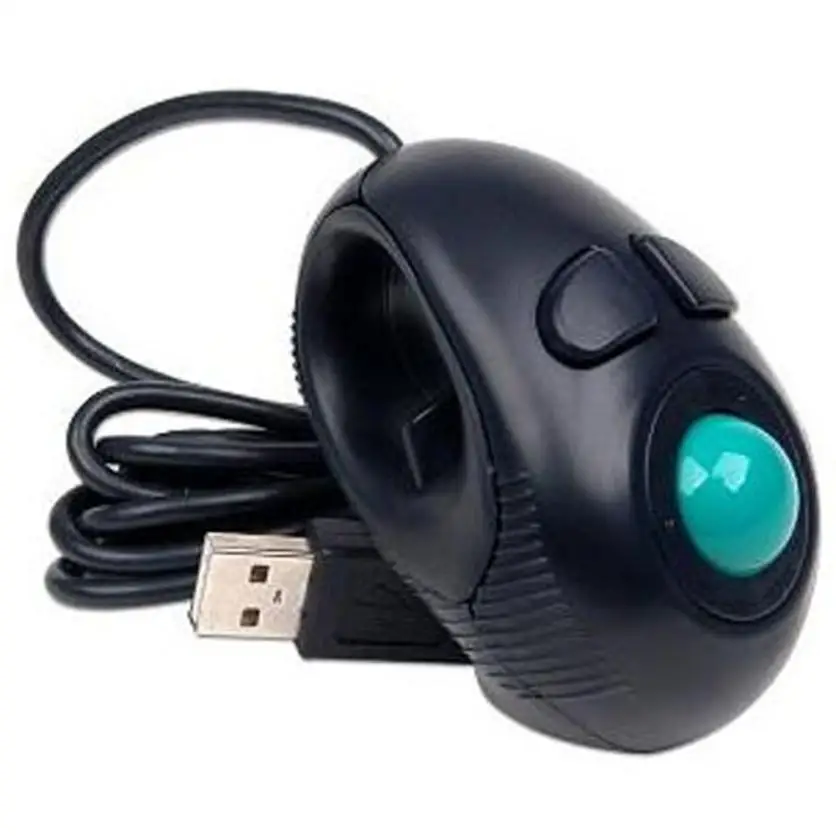 Finger HandHeld 4D USB Mini Portable Trackball Mouse PC Laptop Computer